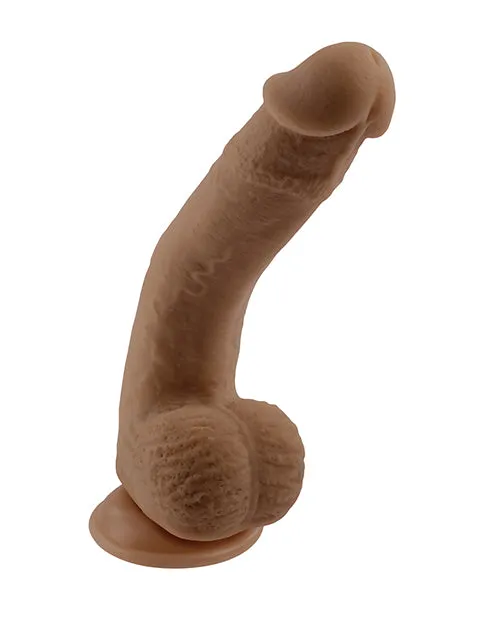 Dildos Selopa Natural Feel 7 Flexskin Dildo Dark Evolved Novelties INC