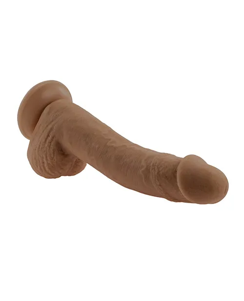 Dildos Selopa Natural Feel 7 Flexskin Dildo Dark Evolved Novelties INC