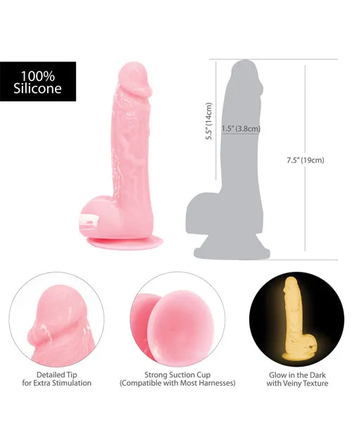 BMS Enterprises Dildos Addiction Brandon Glow In The Dark Dildo BMS Enterprises Dildos Addiction Brandon Glow In The Dark Dildo