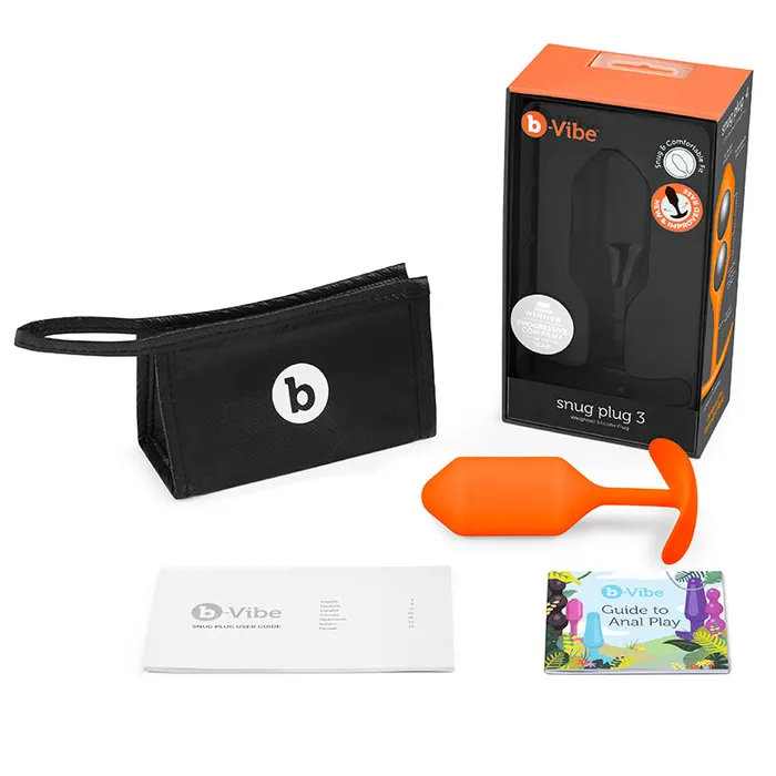 Bvibe Snug Plug 3 Orange Cotr Inc Anal