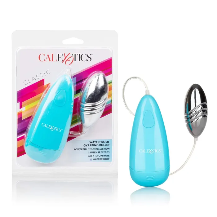 Vibrators Waterproof Gyrating Bullet Blue CalExotics