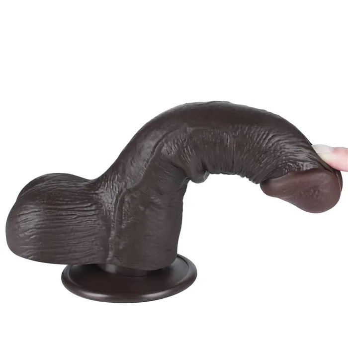 LOVETOY 75 Sliding Skin Dual Density Dildo Black Dildos