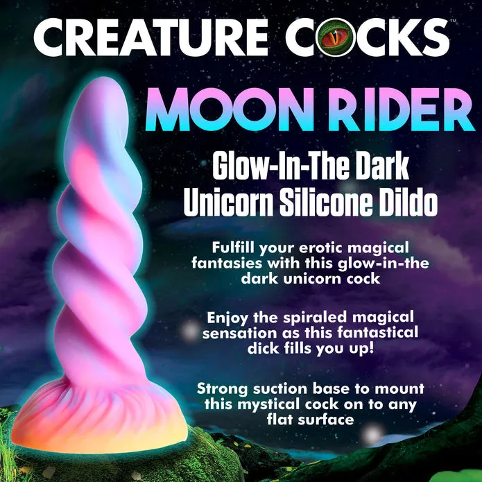 XR Brands Moon Rider GlowintheDark Unicorn Silicone Creature Dildo Dildos XR Brands Moon Rider GlowintheDark Unicorn Silicone Creature Dildo Dildos