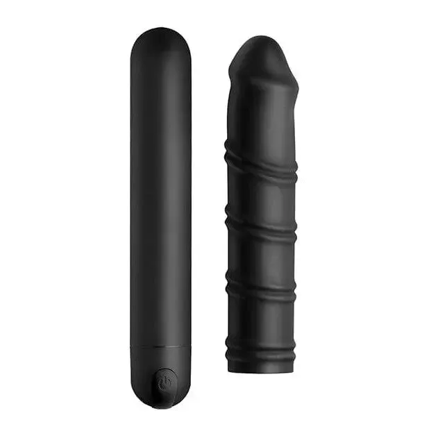 BANG Male Sex Toys BANG 3 Speed XL Bullet and Silicone Swirl Sleeve BANG Male Sex Toys BANG 3 Speed XL Bullet and Silicone Swirl Sleeve