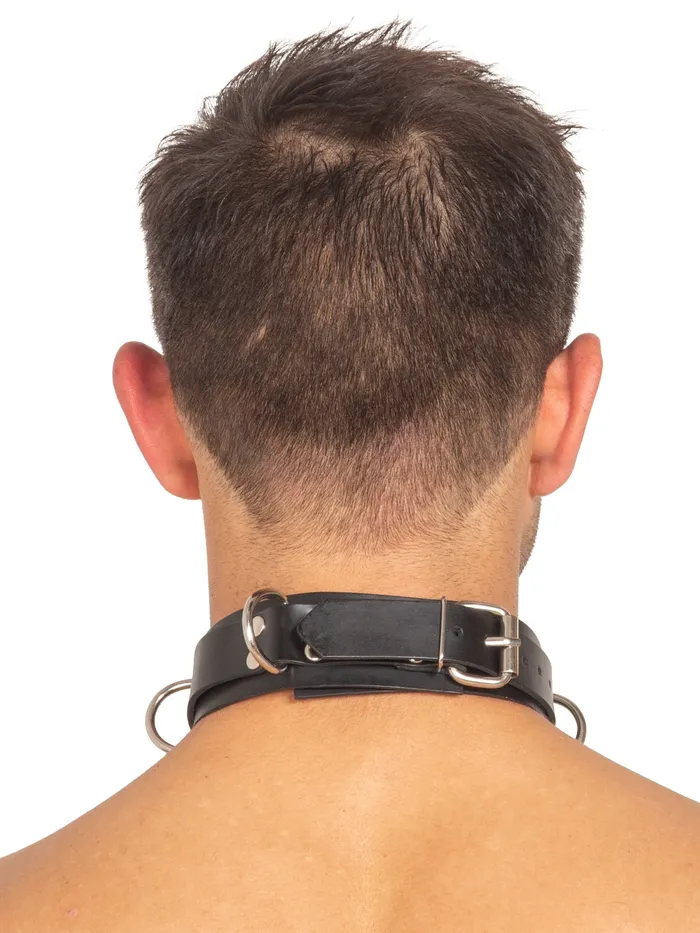 Couples HonourSkintwocom HNRX ES Bondage Rubber Collar with 4 DRings Couples HonourSkintwocom HNRX ES Bondage Rubber Collar with 4 DRings