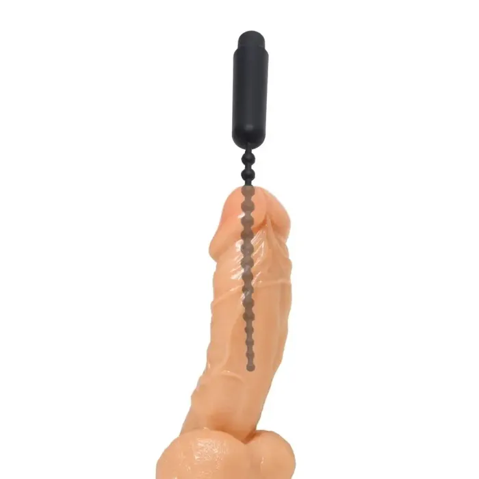 Dark Rod Vibrating Beaded Silicone Sound Master Series Female Sex Toys Dark Rod Vibrating Beaded Silicone Sound Master Series Female Sex Toys