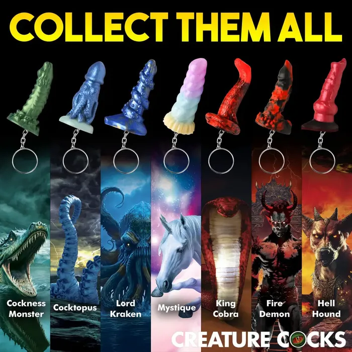 Dildos Creature Cocks Creature Cocks Cockness Monster Mini Dildo Key Chain