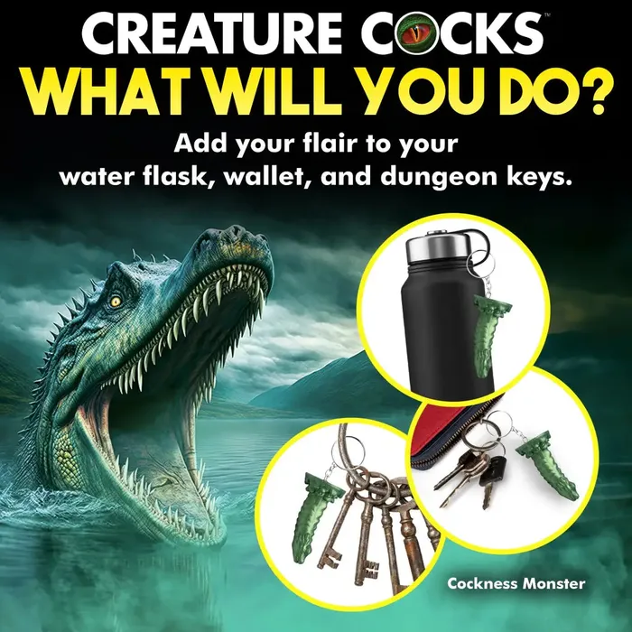 Dildos Creature Cocks Creature Cocks Cockness Monster Mini Dildo Key Chain