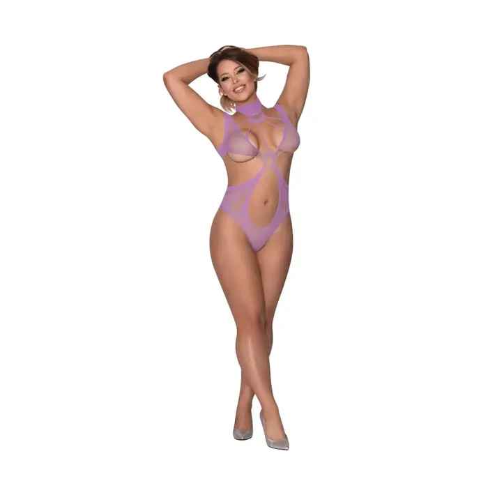 Magic Silk Vibrators Seamless Teddy Lavender Os