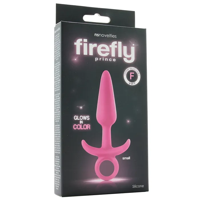 ns novelties Anal Firefly Prince Small Butt Plug in Glowing Pink ns novelties Anal Firefly Prince Small Butt Plug in Glowing Pink