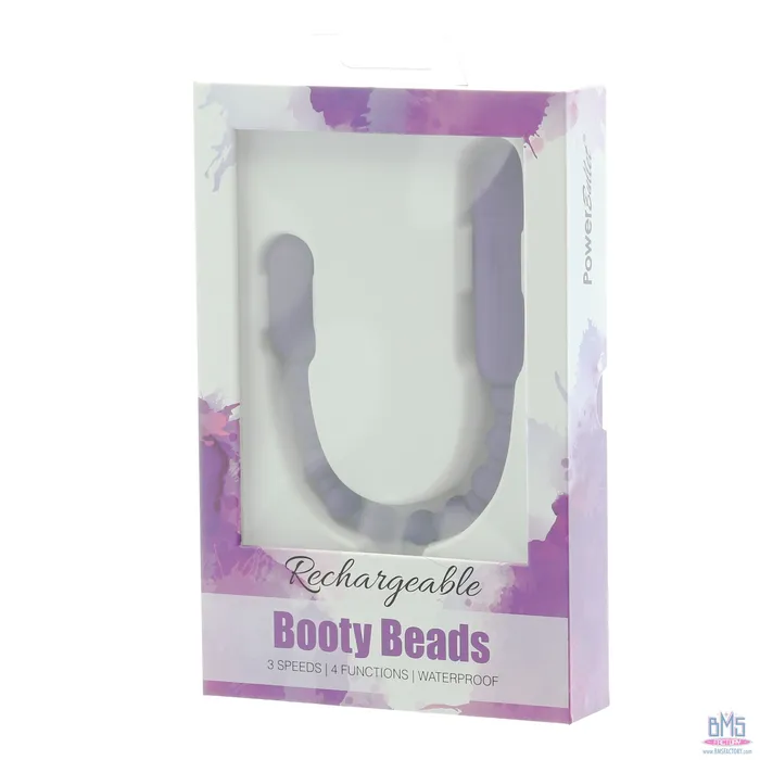 PowerBullet Rechargeable Booty Beads Purple PowerBullet Anal