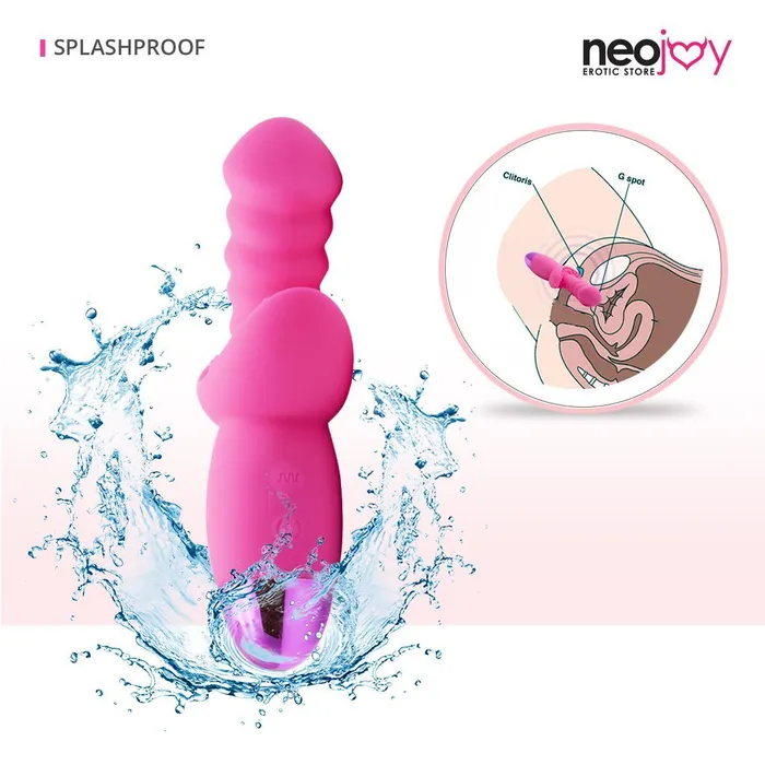 Vibrators Neojoy Neojoy Vibe Twist Silicone Clitoral Vibrator USB Rechargeable 10Speed Functions Pink