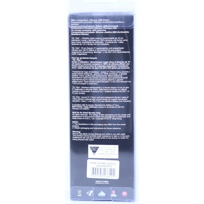 Vibrators NMC NMC Ol Vibe 4 inch GSpot Vibrator Purple