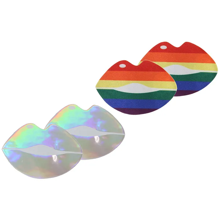 XGen Vibrators Pride and Holographic Lips Nipple Pasties