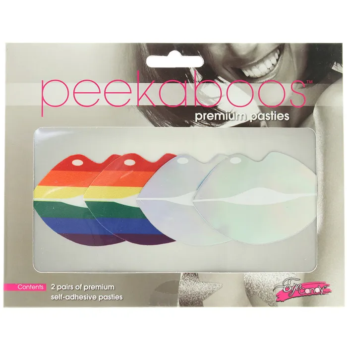 XGen Vibrators Pride and Holographic Lips Nipple Pasties XGen Vibrators Pride and Holographic Lips Nipple Pasties