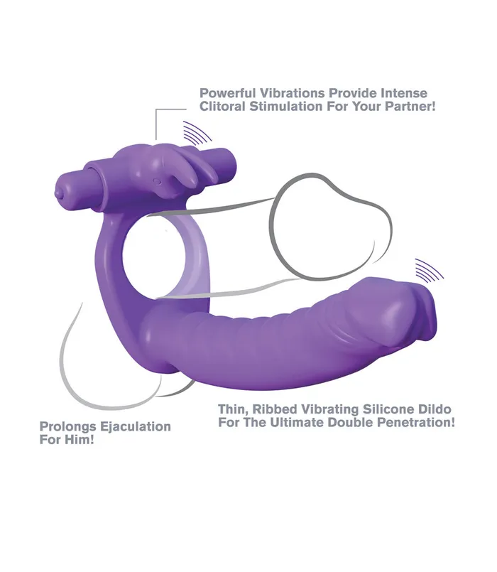 C Ringz Double Penetrator Rabbit PipeDream Vibrators