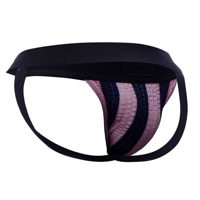 C4M JOCKSTR4P Stripes Pink CUT 4 MEN Mens Underwear