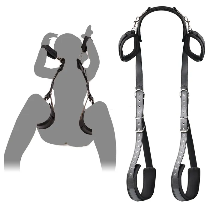 Couples Amovibe BDSM Bondage Set Complete Set with Handcuffs Thigh Bands Neck Support