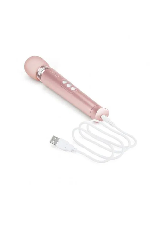 Le Wand Vibrators Le Wand Petite Rechargeable Vibrating Massage Wand Rose Gold