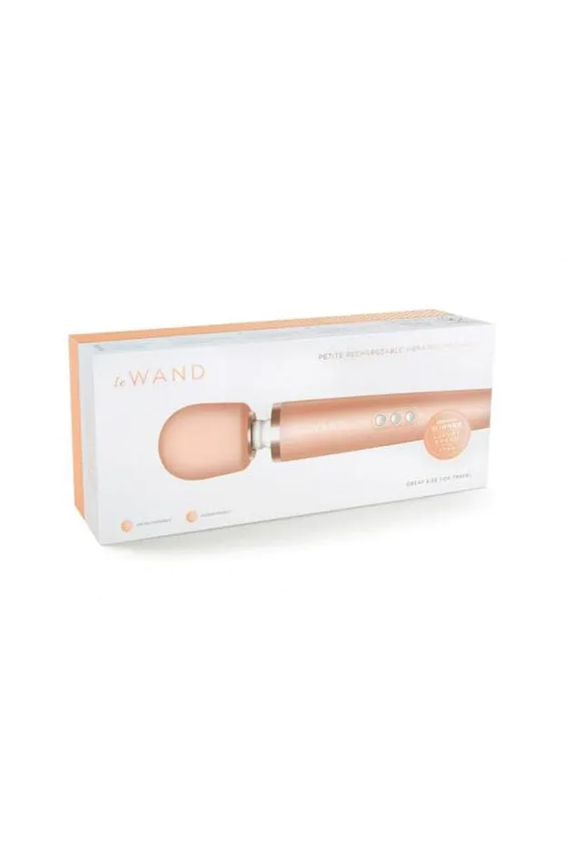 Le Wand Vibrators Le Wand Petite Rechargeable Vibrating Massage Wand Rose Gold