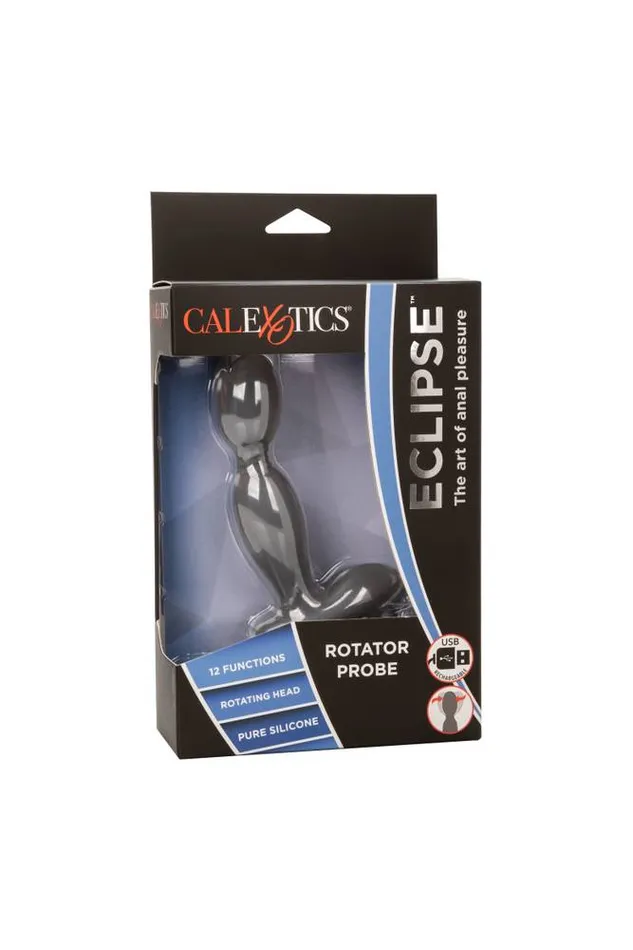 Male Sex Toys Cal Exotics Cal Exotics Eclipse Rotator Prostate Probe Grey