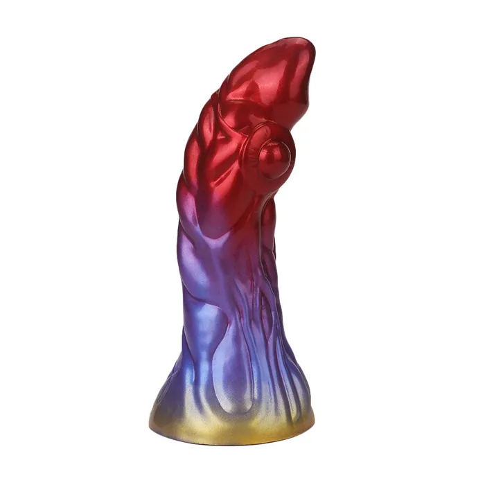 Platinum Silicone Series Anal Fantasy Devil Dart Platinum Silicone Dildo 8 Inch