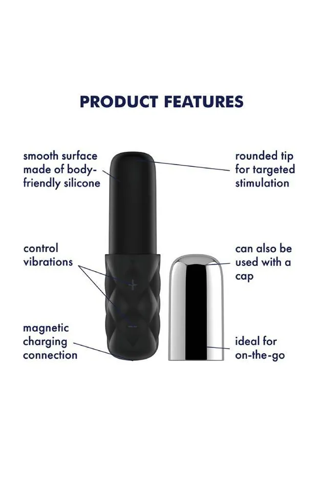 Satisfyer Sparkling Darling Mini Vibrator Black Satisfyer Vibrators
