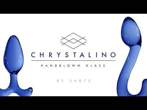 Shots Toys Anal Shots Toys Chrystalino Star Glass Butt Plug Blue