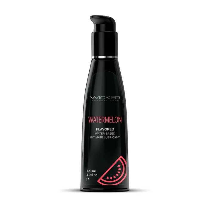 Aqua Watermelon Flavored Water Based Intimate Lubricant 4 Fl Oz Wicked Sensual Care Lubricants Aqua Watermelon Flavored Water Based Intimate Lubricant 4 Fl Oz Wicked Sensual Care Lubricants