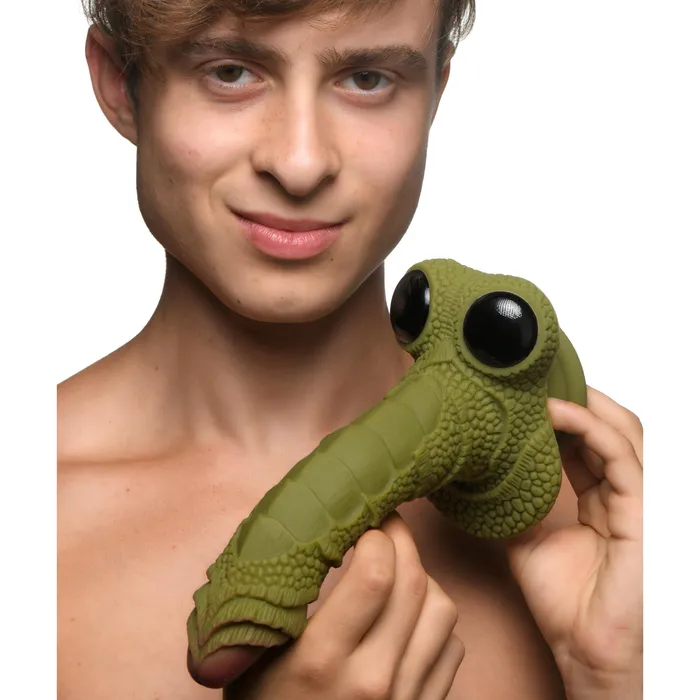 Creature Cocks Dildos Swamp Monster Green Scaly Silicone Dildo