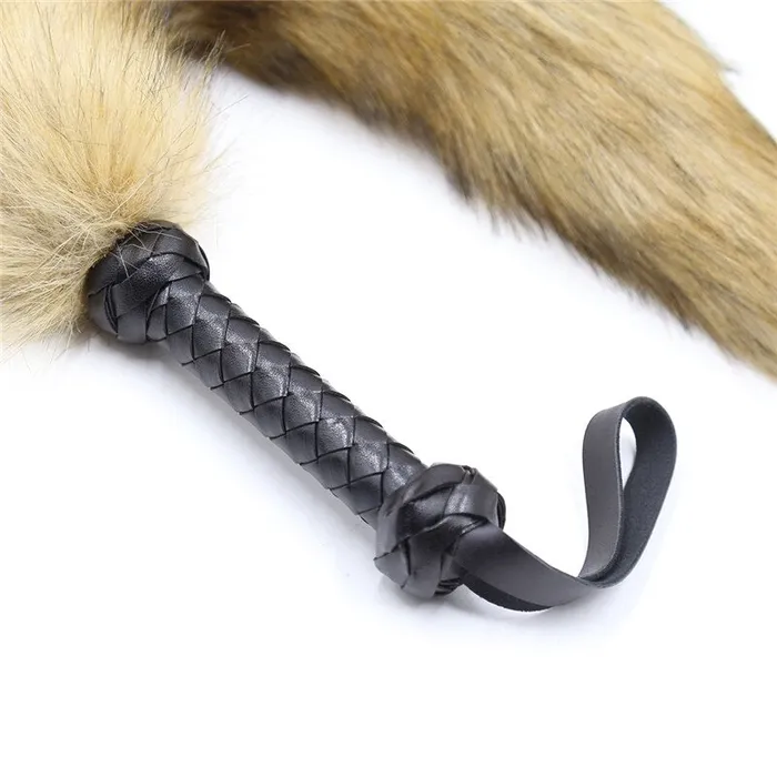 LAZADASEXTOYS Couples Fox Tail Whip Bdsm Bondage Hotwife Slave Adult Games Sex Toys For Couples Woman Erotic Spank Paddle Fetish Sex Accessories