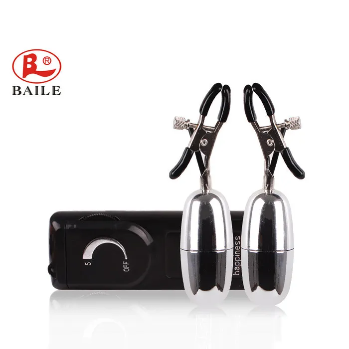 LAZADASEXTOYS Female Sex Toys Daifa Baile vibrating breast clip fun vibrating egg adult sexual health female breast electric massager wholesale