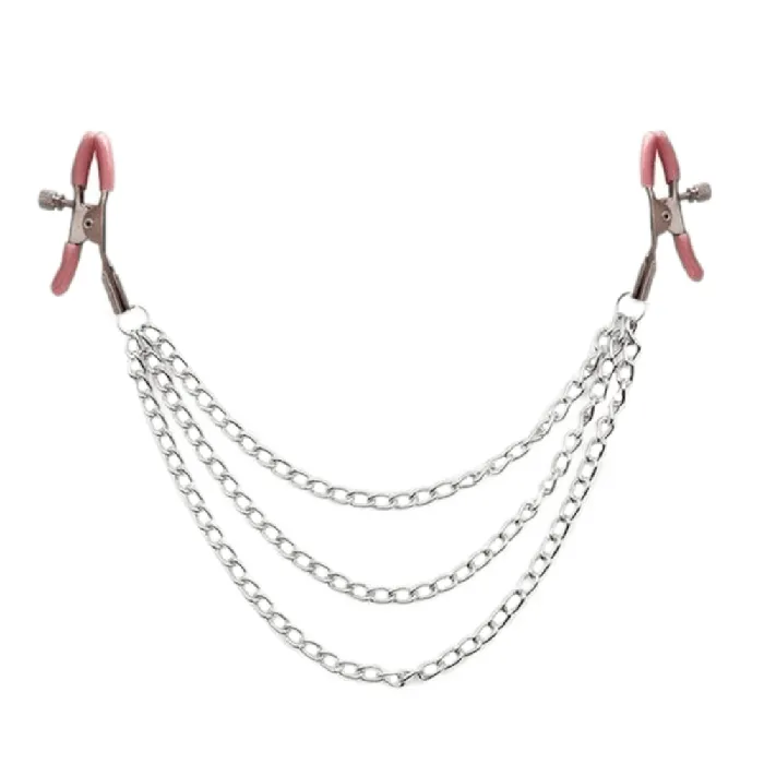 Lovegasm Male Sex Toys Fashionable Clamps With Chain