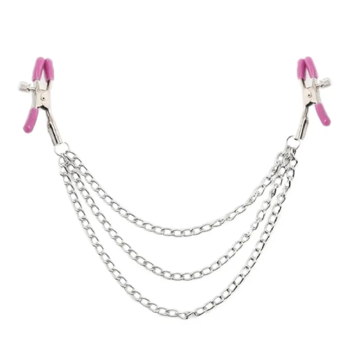 Lovegasm Male Sex Toys Fashionable Clamps With Chain