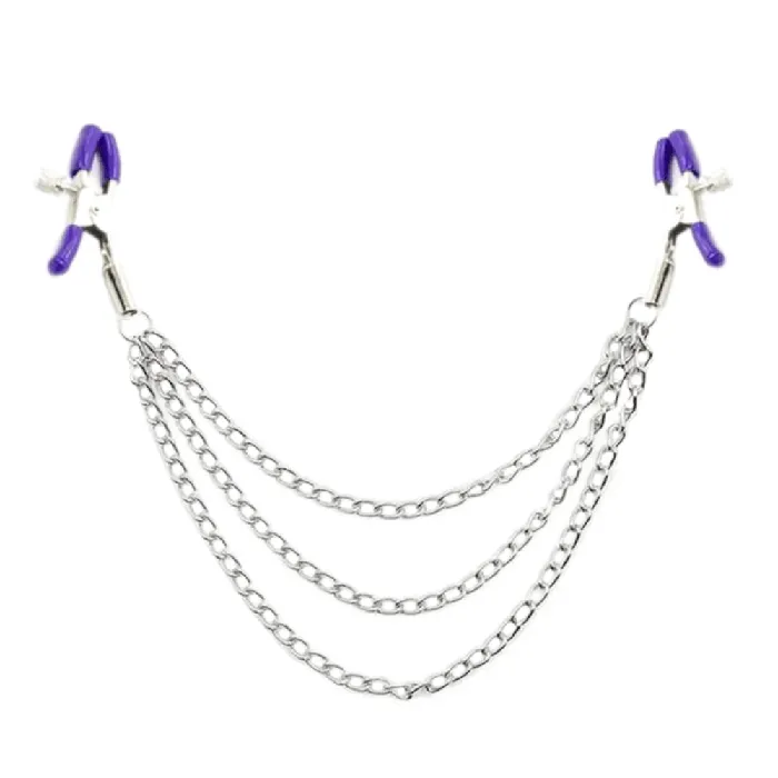 Lovegasm Male Sex Toys Fashionable Clamps With Chain