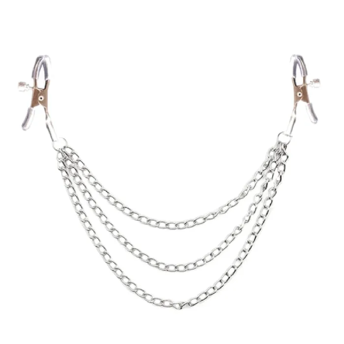 Lovegasm Male Sex Toys Fashionable Clamps With Chain