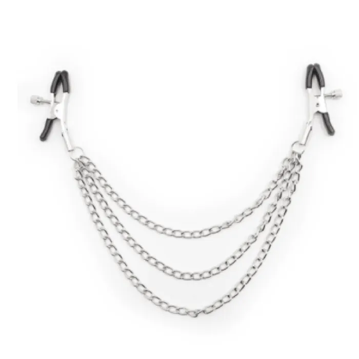 Lovegasm Male Sex Toys Fashionable Clamps With Chain