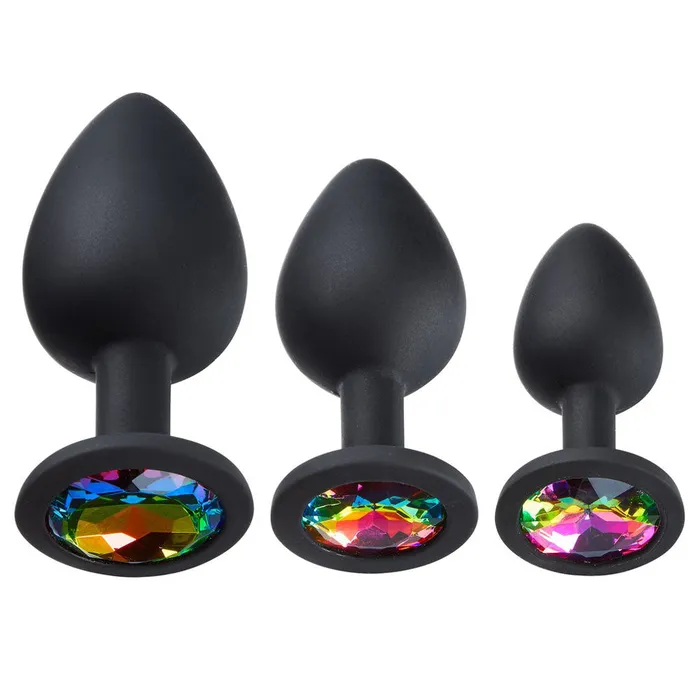 Male Sex Toys Cloud 9 Novelties Cloud 9 Novelties Gems Silicone Anal Plug Includes Small Med Large Size Male Sex Toys Cloud 9 Novelties Cloud 9 Novelties Gems Silicone Anal Plug Includes Small Med Large Size