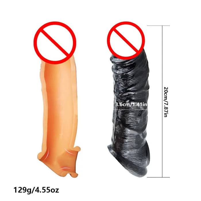 Male Sex Toys Lovegasm Mandingo Fulfillment Realistic Penis Extender Sleeve