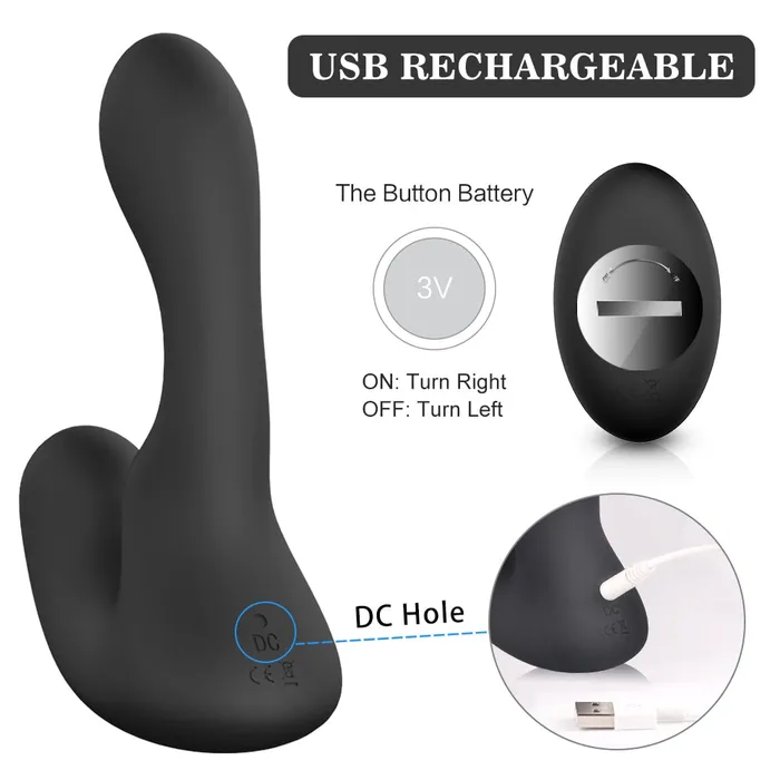 9 Combined Modes WaveMotion Vibrating Prostate Massager Anal Vibrator YOSPOSS Male Sex Toys