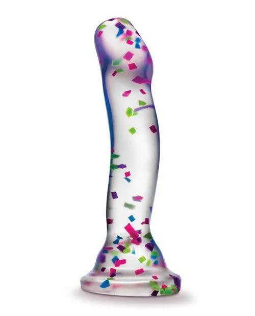 Blush Novelties Dildos Blush Neo Elite Hanky Panky 7 Confetti Dildo Glow In The Dark