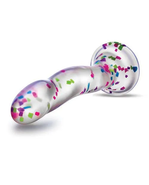 Blush Novelties Dildos Blush Neo Elite Hanky Panky 7 Confetti Dildo Glow In The Dark