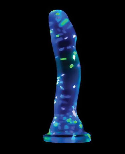 Blush Novelties Dildos Blush Neo Elite Hanky Panky 7 Confetti Dildo Glow In The Dark