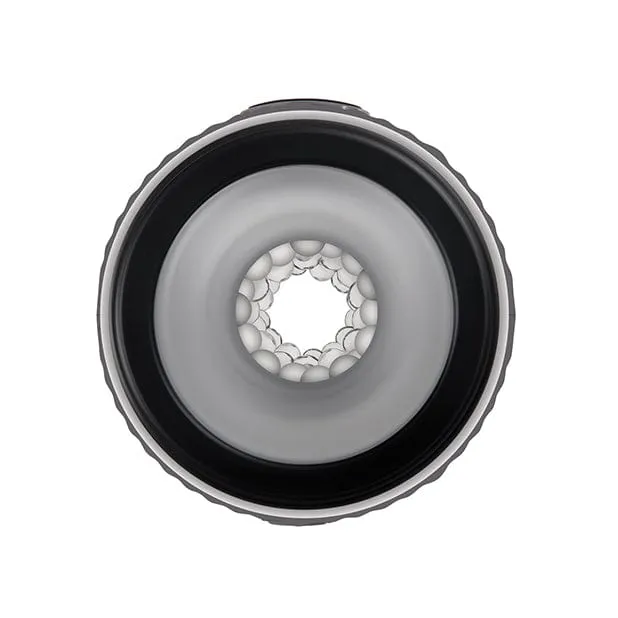 Evolved Male Sex Toys Evolved Gender X Barrel of Fun Vibrating Stroker Masturbator Black