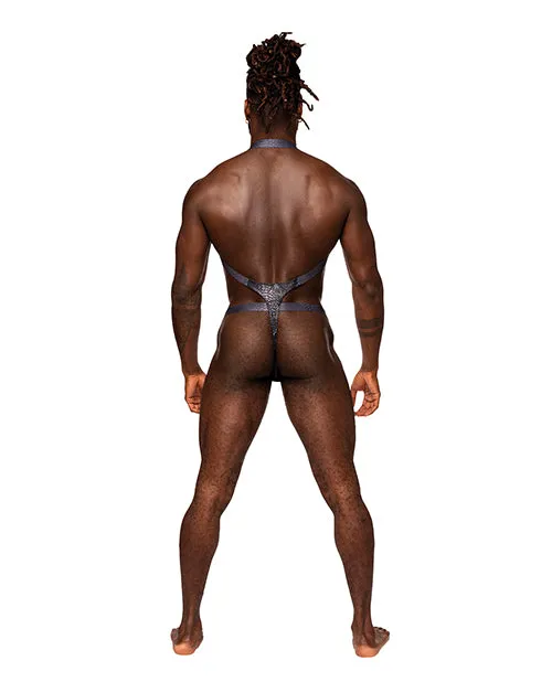 Female Sex Toys Comme Ci Comme Ca Snaked Metallic Coated Shoulder Sling Harness Thong Female Sex Toys Comme Ci Comme Ca Snaked Metallic Coated Shoulder Sling Harness Thong