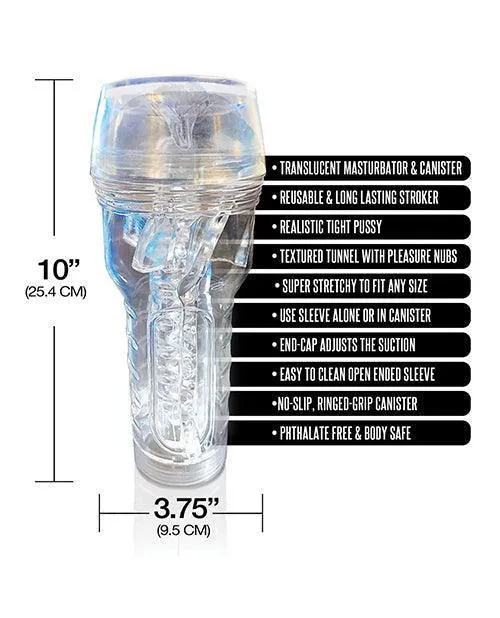 Global Novelties LLC Male Sex Toys Mstr B8 In The Clear Pussy Stroker Clear