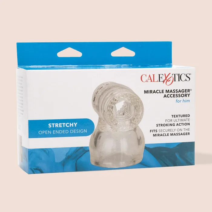 Male Sex Toys California Exotic Novelties LLC Miracle Massager Accessory For Him flexible textured sleeve