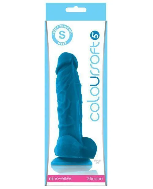 Ns Novelties INC Dildos Coloursoft 5 Silicone Soft Dildo Ns Novelties INC Dildos Coloursoft 5 Silicone Soft Dildo