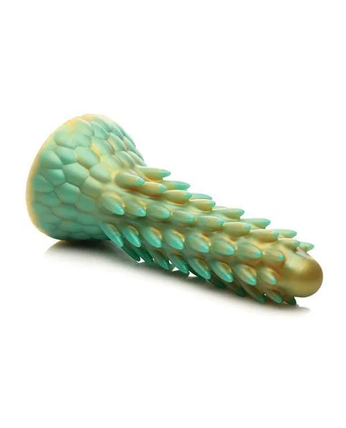 Xr LLC Creature Cocks Stegosaurus Spiky Reptile Silicone Dildo Tealgold Dildos