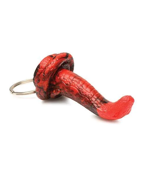 Xr LLC Dildos Creature Cocks King Cobra Silicone Key Chain BlackRed